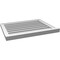 Ekena Millwork Vertical Surface Mount PVC Gable Vent: Functional, w/ 2"W x 2"P Brickmould Sill Frame, 28"W x 22"H GVPVE28X2203SF - alternate 3